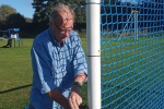 Cllr Steve Edgar puts up Haslington Football Nets