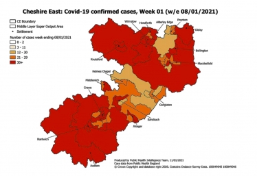 CEC Covid Infection Rates w/b 11.01.2021